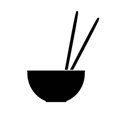 Beyaz arka planda Çin Çorbası ikonu