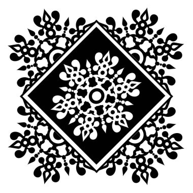 Basit şekilli çiçekler. Süssüz desen.