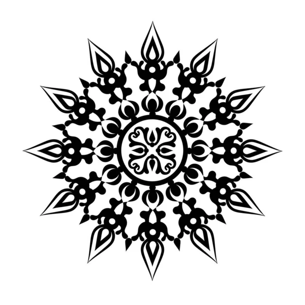 Цветы Простыми Формами Орнамент Бесшовный — стоковый вектор