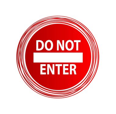 İmza atmayın. vektör simgesi.