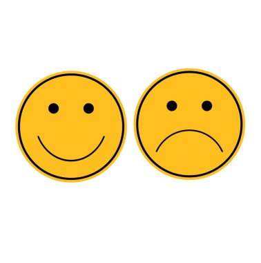 Emoji simgesi beyaz arka plan üzerinde