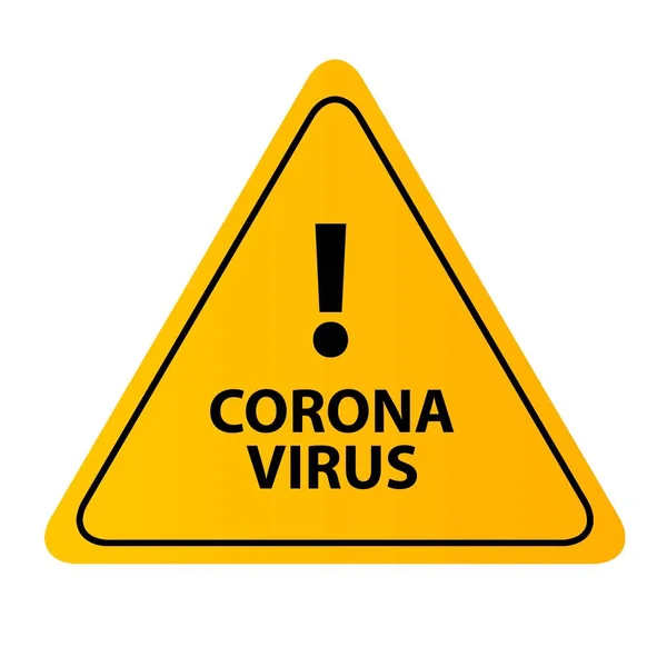 Detener Corona Virus Signo Vector — Vector de stock