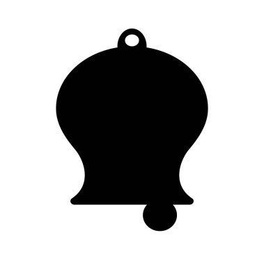 Beyaz arkaplanda çan simgesi