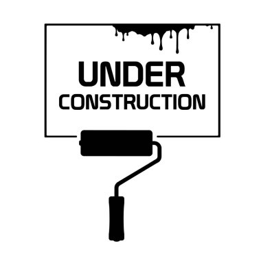  beyaz arkaplanda condtruction altında