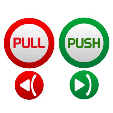 Çek ve vektör işaretine bas