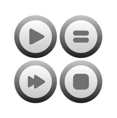 Beyaz arkaplanda oyuncu simgesi