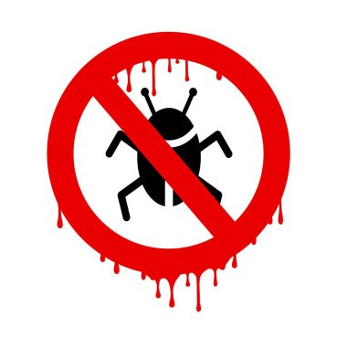 Böcek beyaz arkaplanda şarkı söylüyor