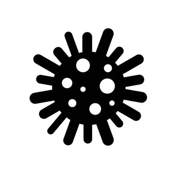 Icône Virus Sur Fond Blanc — Image vectorielle