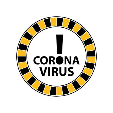 corona virüsü işaret vektörü
