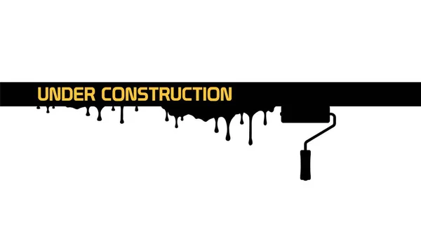 Warning Sign Condtruction Background — 스톡 벡터