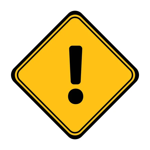 Traffic Sign Attention Vector Icon — Stock Vector