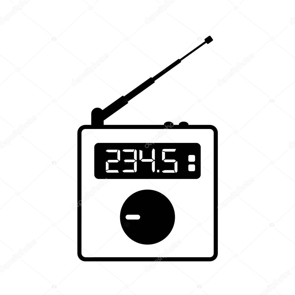 radio icon on white background premium vector in adobe illustrator ai ai format encapsulated postscript eps eps format radio icon on white background