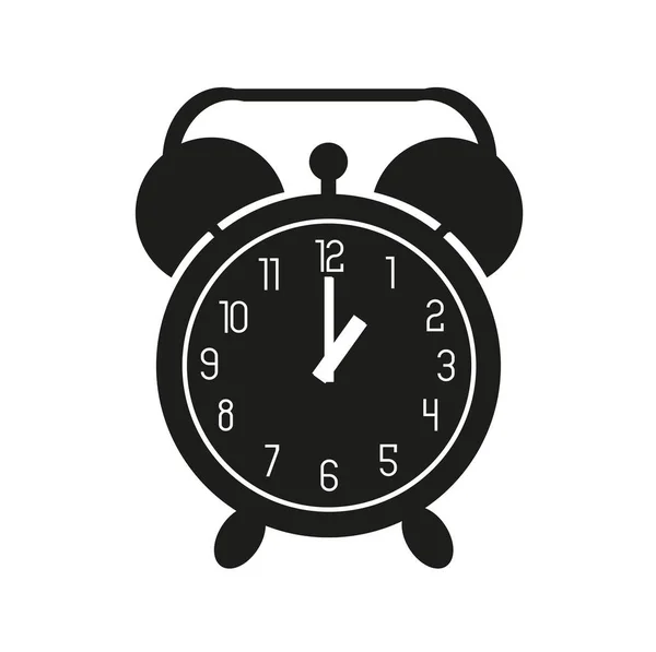 Alarm Clock White Background — Stock Vector