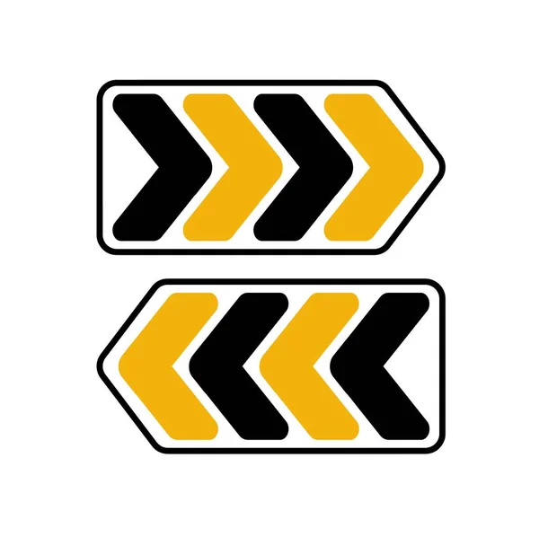 危険と警告交通標識ベクトル — ストックベクタ