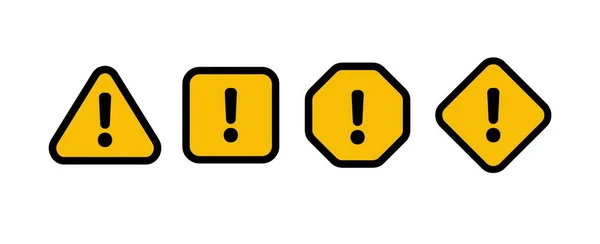 Traffic Sign Attention Vector Icon — Stock Vector