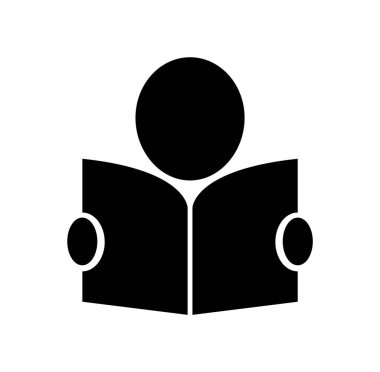 Beyaz arkaplanda kitap simgesini oku