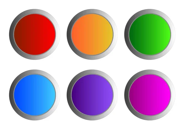 Button Icon White Background — Stock Vector