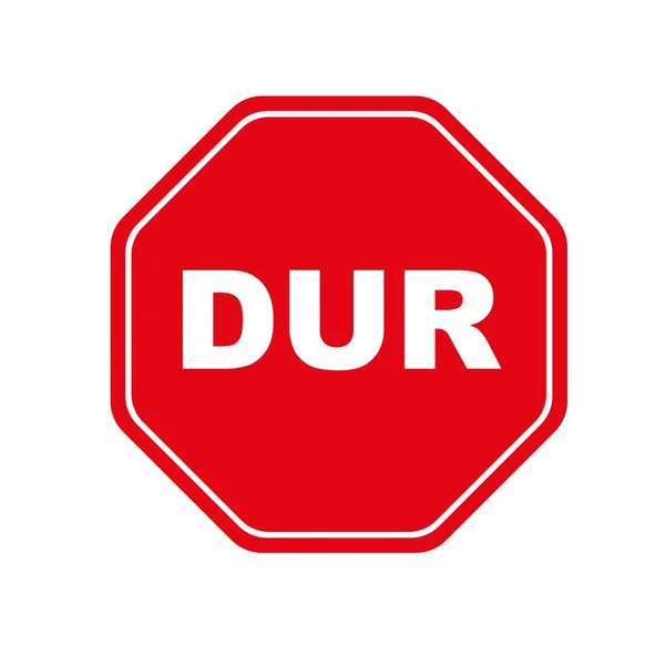 Stop Sign Turkish Vector Icon — 스톡 벡터