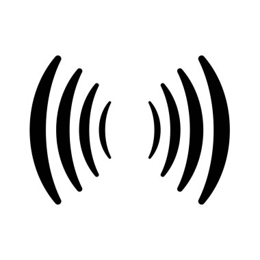 Beyaz arkaplanda kablosuz simge