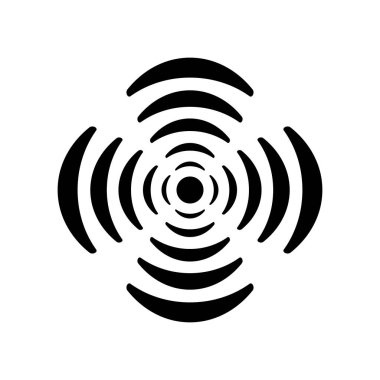 Beyaz arkaplanda kablosuz simge