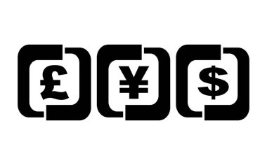 Beyaz arkaplanda finans simgesi