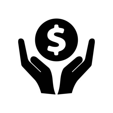 Beyaz arkaplanda finans simgesi