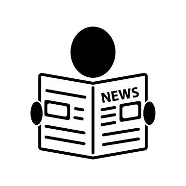 haber kağıt simgesi vektörü