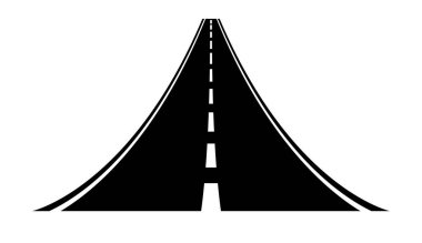 Beyaz arkaplanda yol işareti