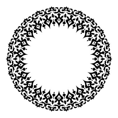 Yuvarlak şekillerden yapılmış yuvarlak çerçeve