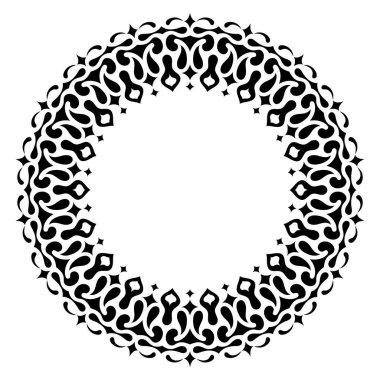 Yuvarlak şekillerden yapılmış yuvarlak çerçeve
