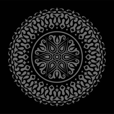 Yuvarlak şekillerden yapılmış yuvarlak çerçeve