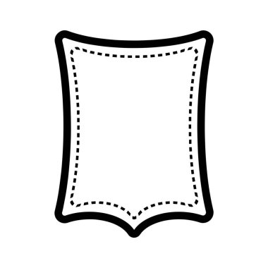 deri simgesi siyah vektör