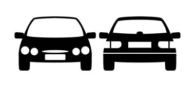 Bir arabanın vektör illüstrasyonu