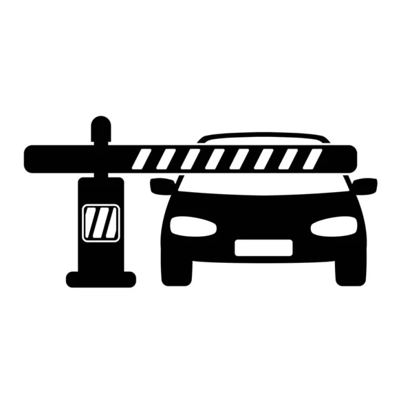 Wektor Ikony Bariery Samochodowej — Wektor stockowy