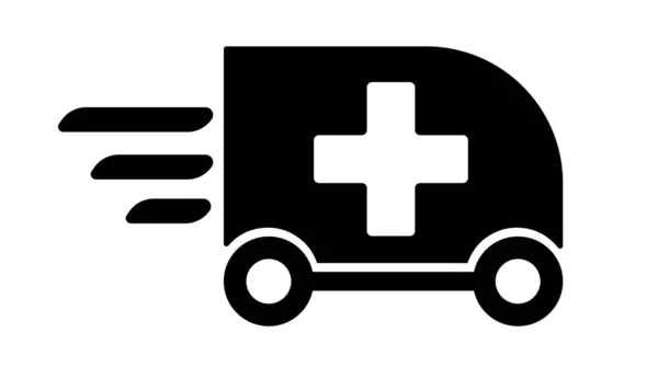 Ambulance Car Icon Vector — Stock Vector