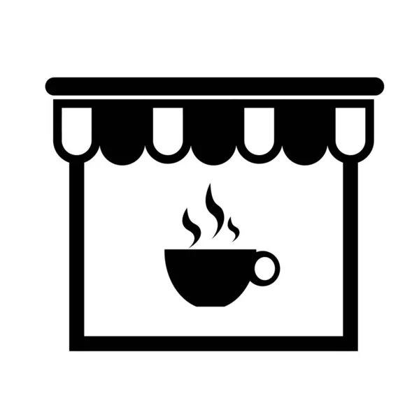 Vetor Ícone Xícara Café — Vetor de Stock