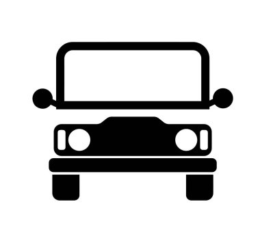 Bir arabanın vektör illüstrasyonu