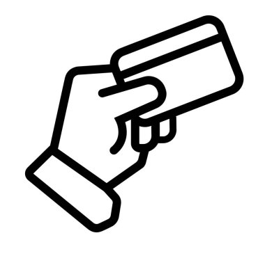 Beyaz arkaplandaki bağlantısız kart simgesi