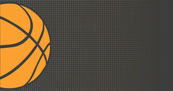 Фон Оранжевыми Баскетбольными Мячами — стоковый вектор