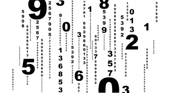 Φόντο Αριθμούς Ρυθμικές Διαστάσεις — Διανυσματικό Αρχείο