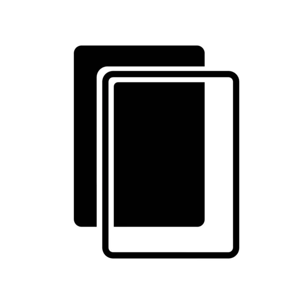 Capa Iconon Fondo Blanco — Vector de stock