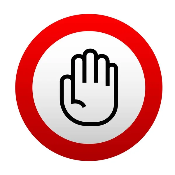 Mano Sosteniendo Stop Signo — Archivo Imágenes Vectoriales