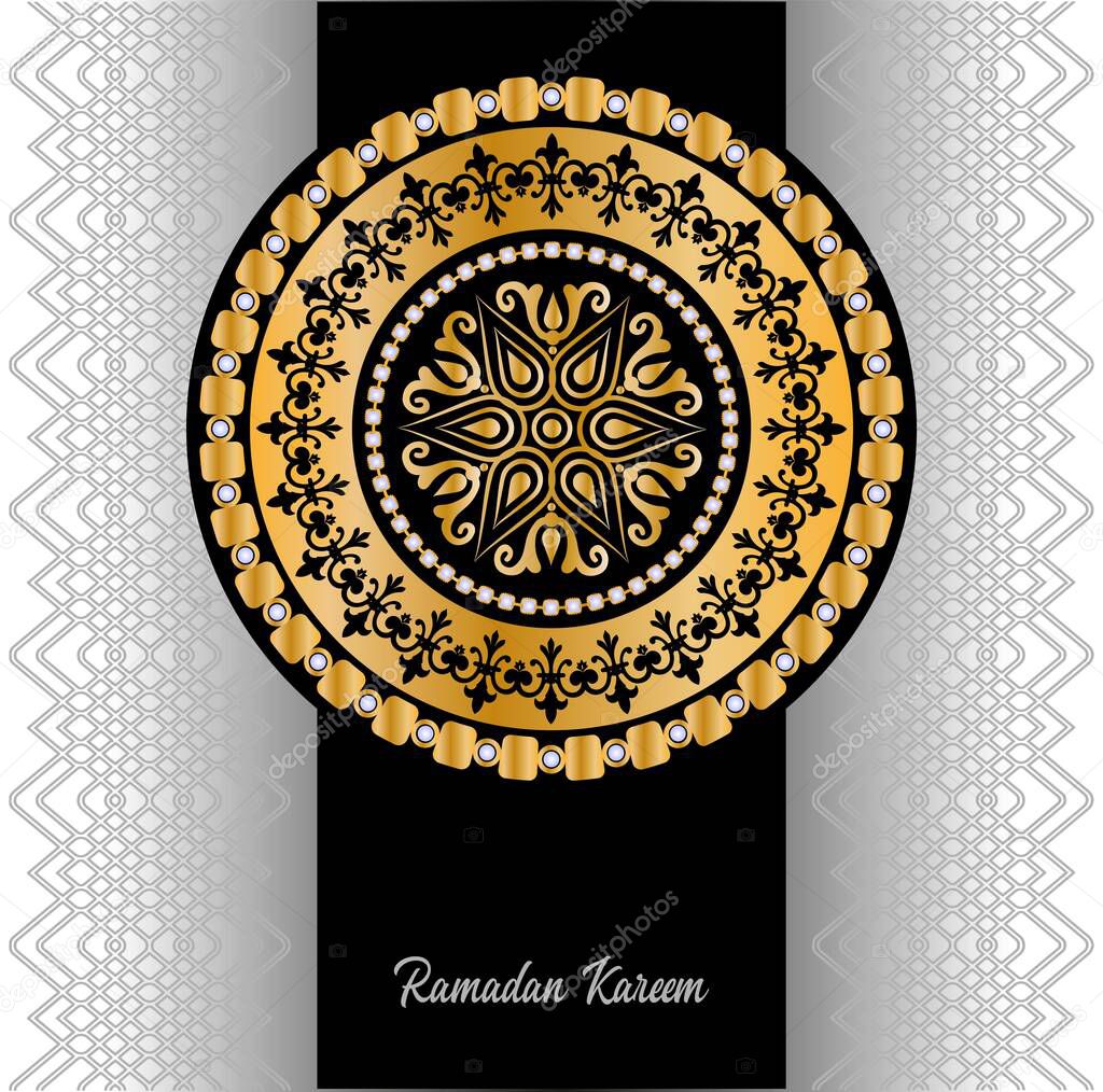 Ramadan kareem card vector background
