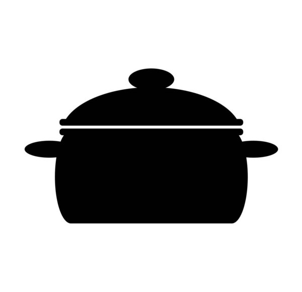 pot icon on white background