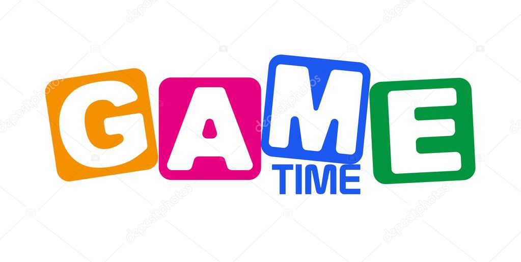 Game time with font design.