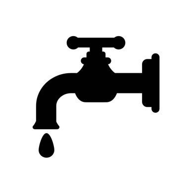 su musluğu beyaza izole edilmiş