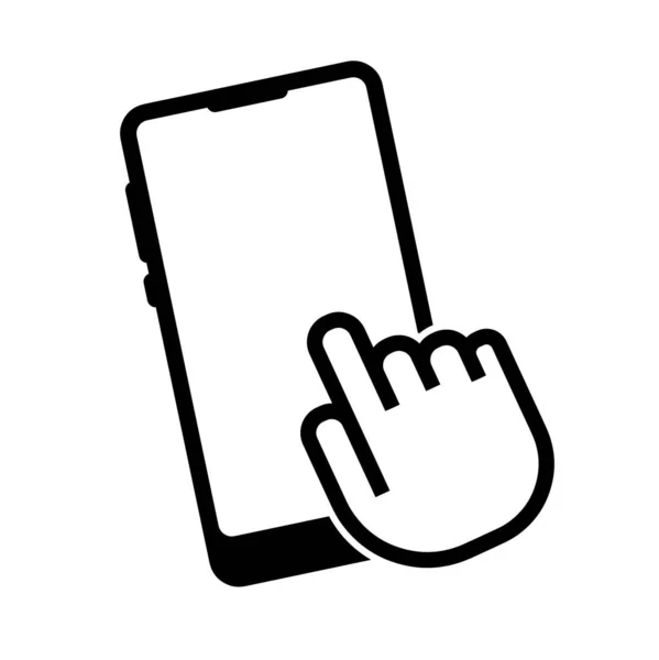 Main Tenant Tablette Icône — Image vectorielle