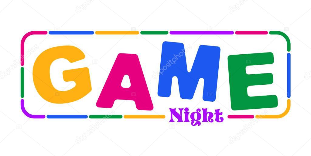 Game night with font design.