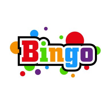 Beyaz arkaplanda bingo metni