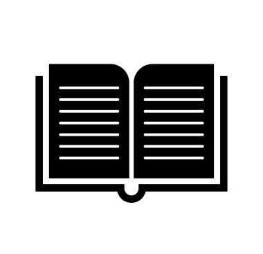 kitap simgesi beyaz zemin üzerine